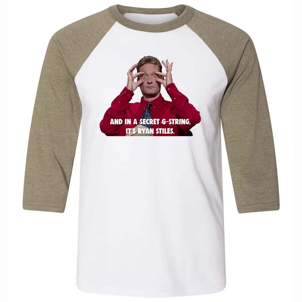 Unisex 3/4 Baseball Tee - RB68D83F - White/Heather Olive - 4