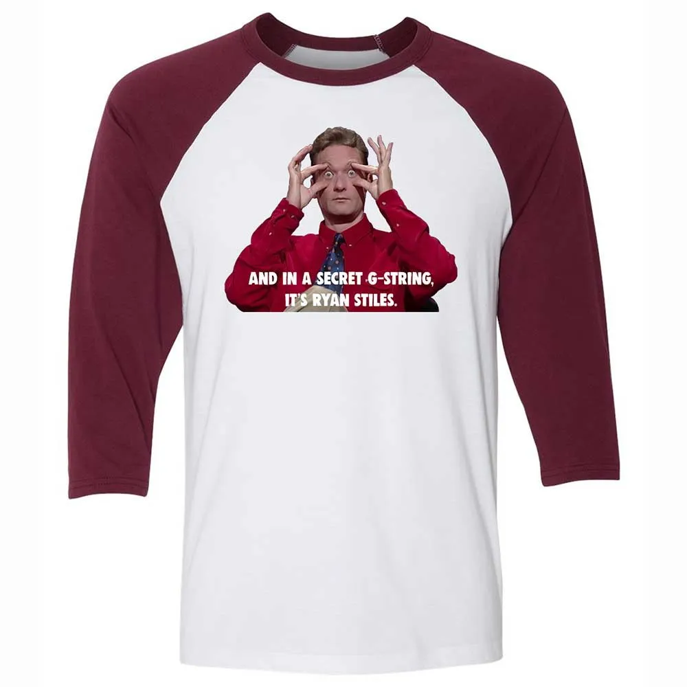 Unisex 3/4 Baseball Tee - RB68D83F - White/Maroon - 7