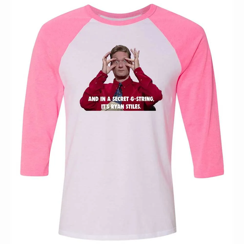 Unisex 3/4 Baseball Tee - RB68D83F - White/Neon Pink - 12