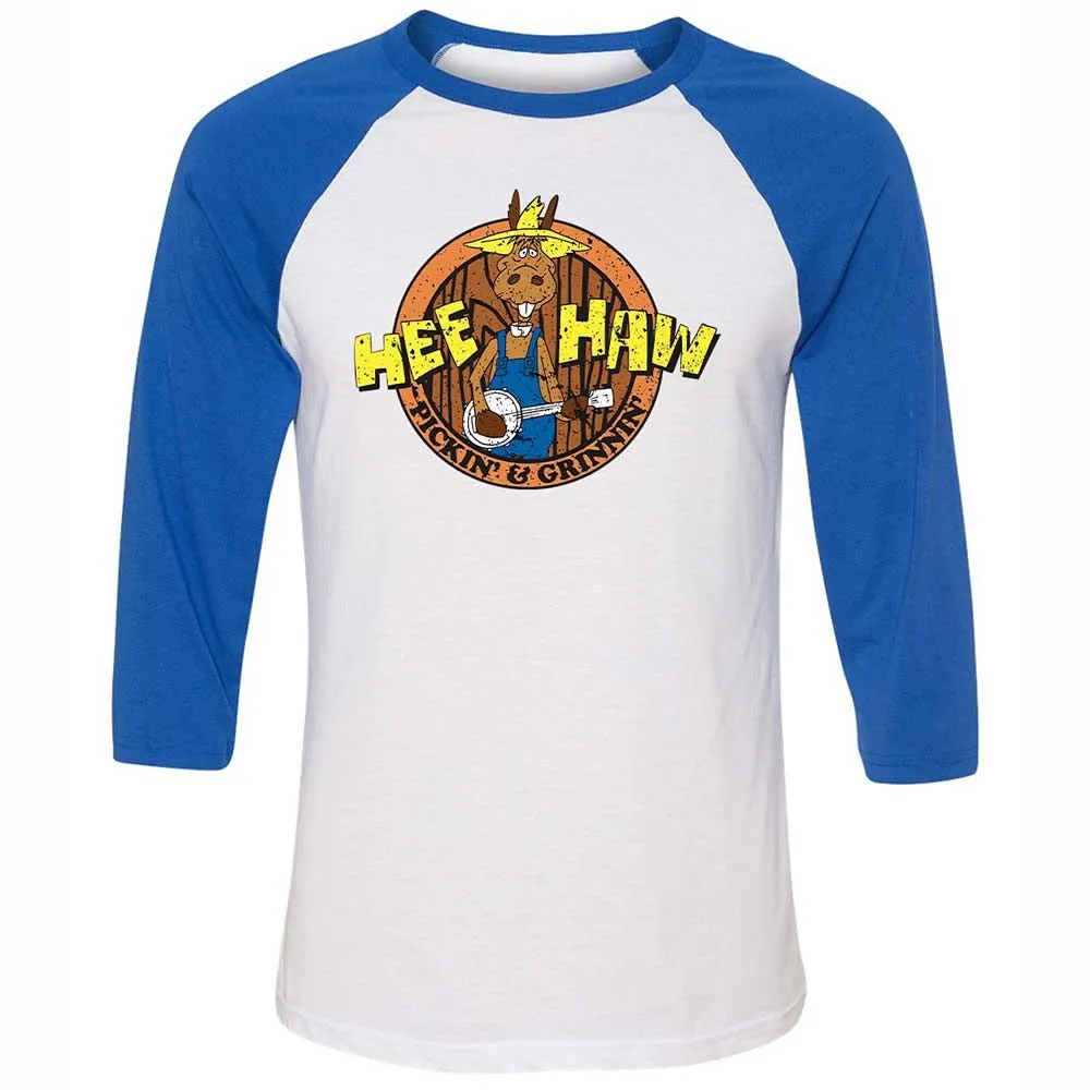 Unisex 3/4 Baseball Tee - GZ58RLU9 - White/True Royal - 10