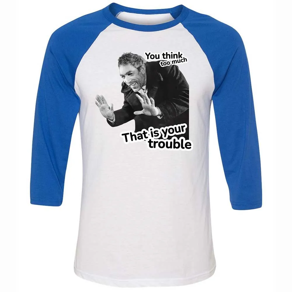 Unisex 3/4 Baseball Tee - 2V43RBG2 - White/True Royal - 10