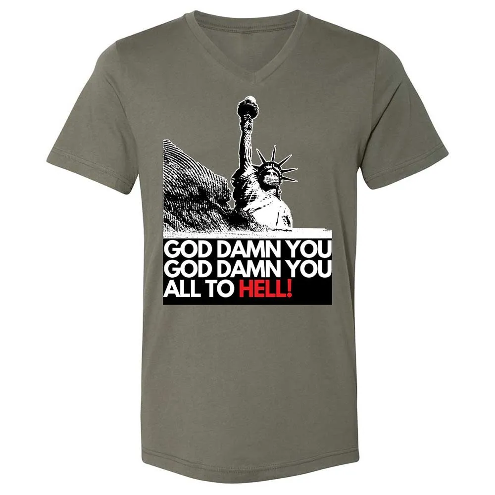 God damn you all to hell! - Military Green - 15