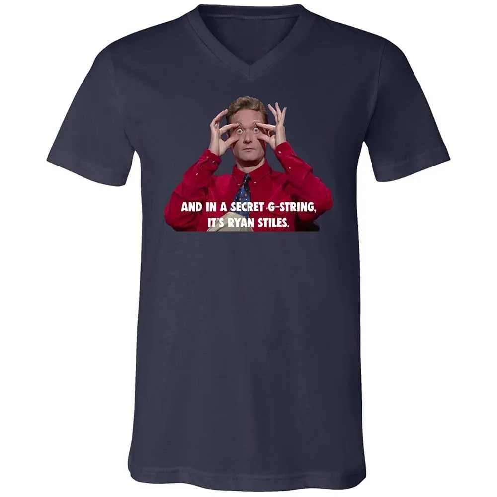 Unisex V-Neck T-Shirt - JV2RWEA5 - Navy - 2