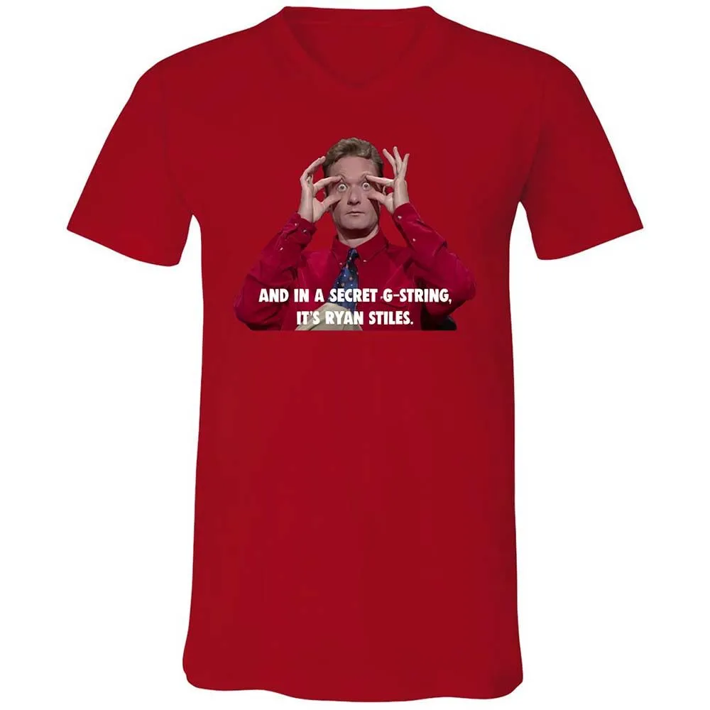 Unisex V-Neck T-Shirt - JV2RWEA5 - Red - 6