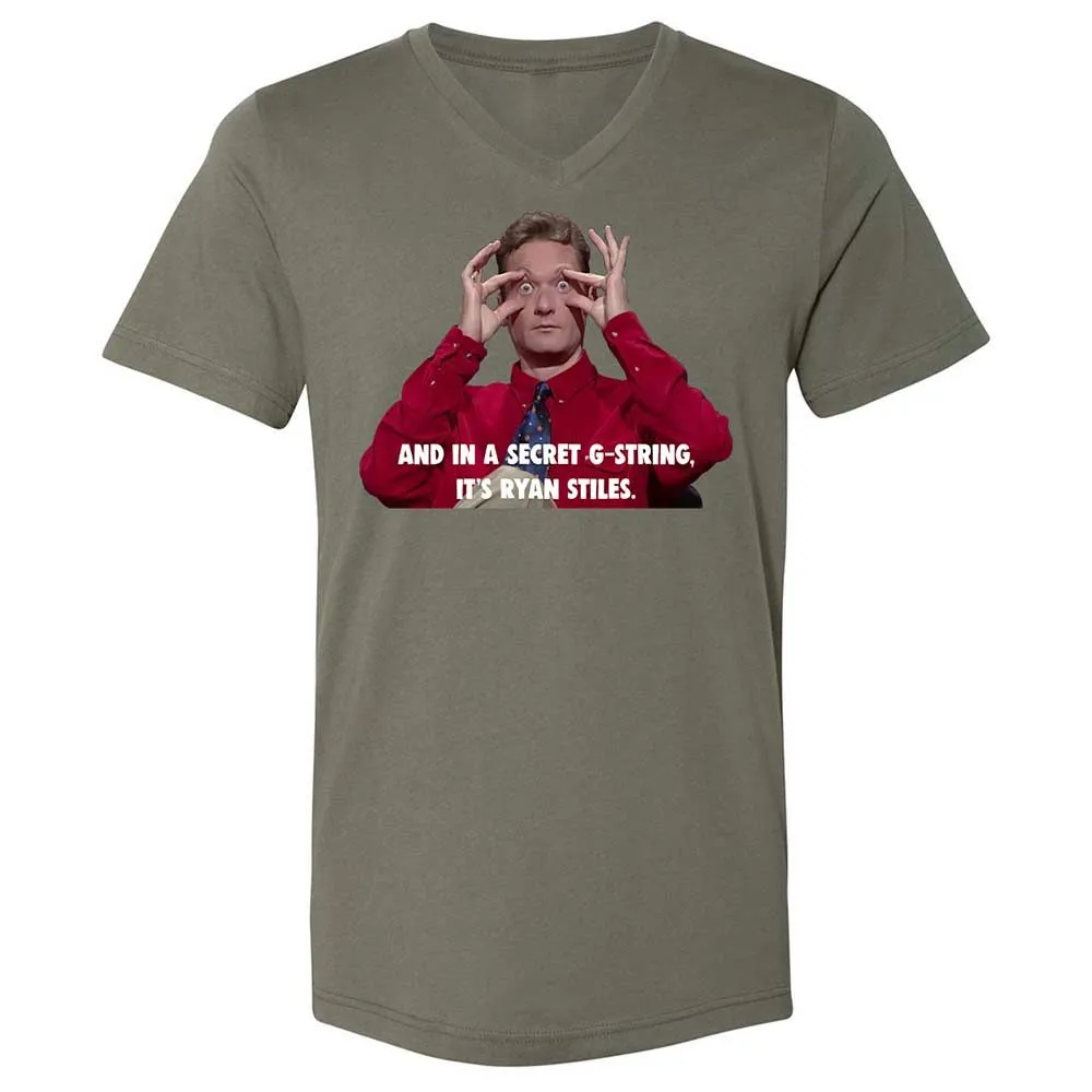 Unisex V-Neck T-Shirt - JV2RWEA5 - Military Green - 11