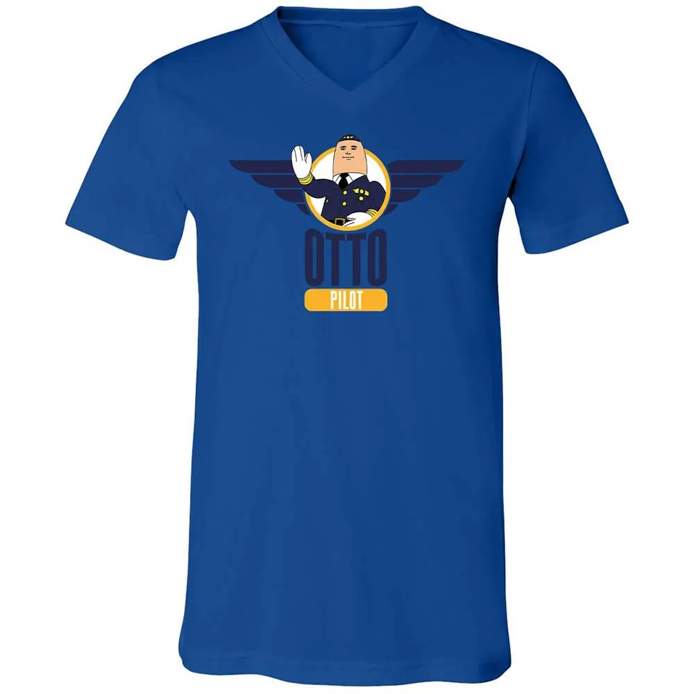 Unisex V-Neck T-Shirt - KZBQSWRY - True Royal - 3