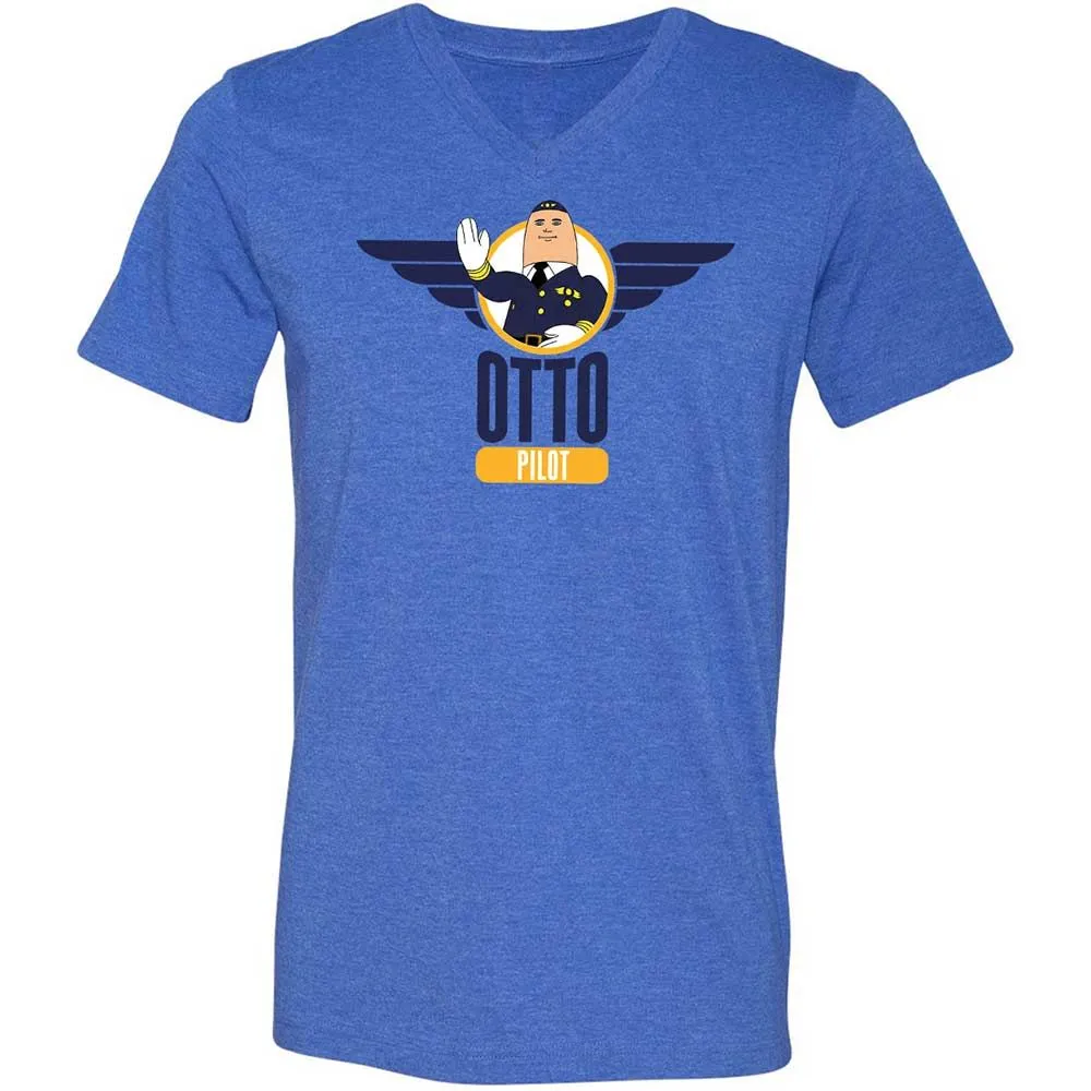 Unisex V-Neck T-Shirt - KZBQSWRY - Heather True Royal - 4