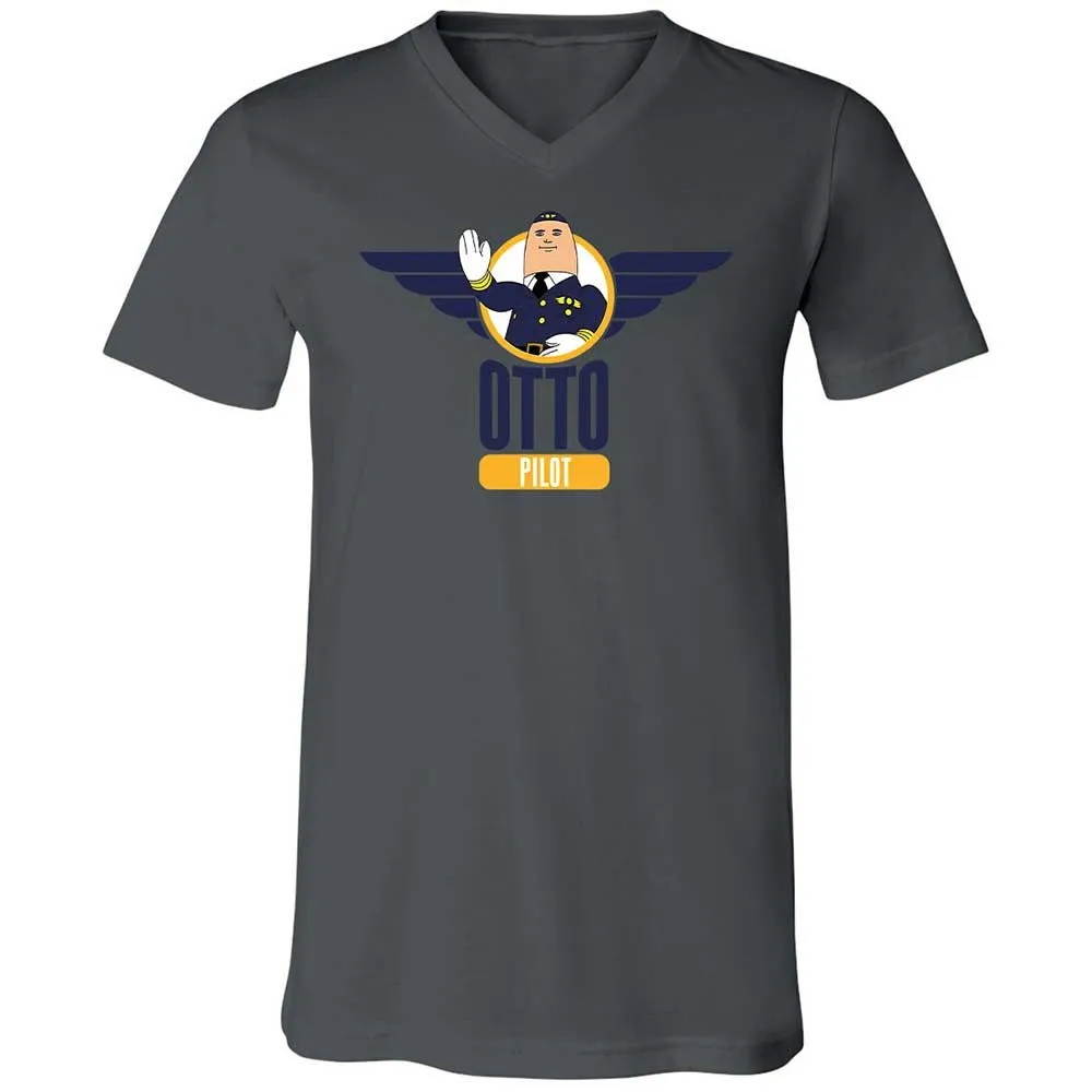 Unisex V-Neck T-Shirt - KZBQSWRY - Asphalt - 16
