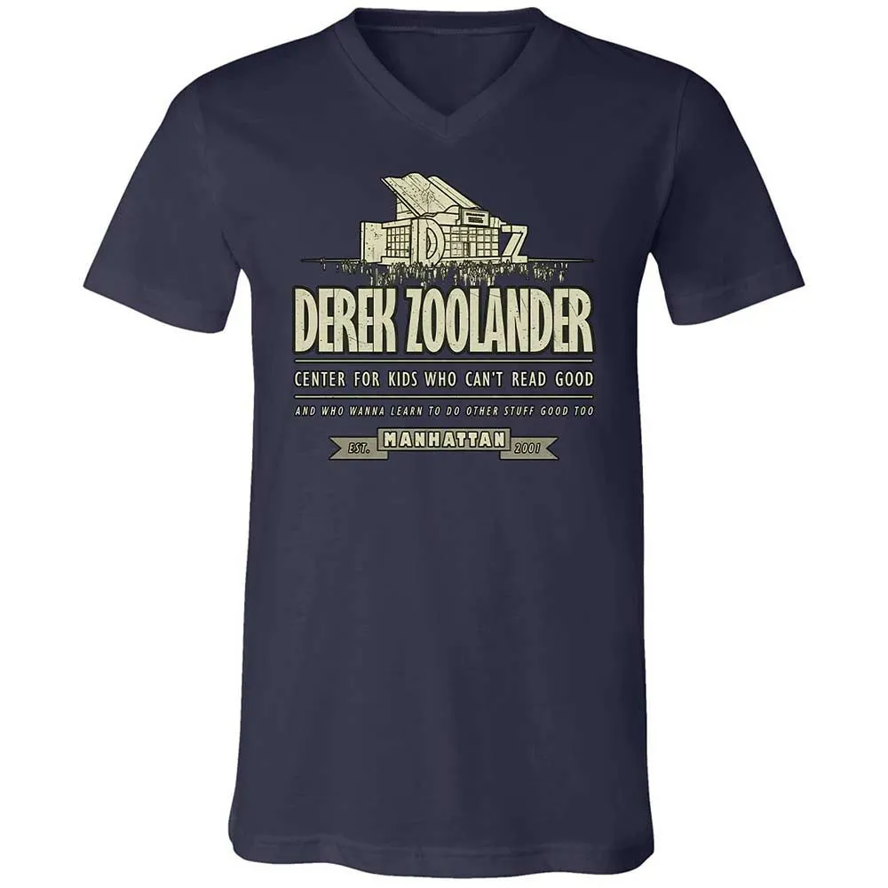 Unisex V-Neck T-Shirt - 453YTGM2 - Navy - 2