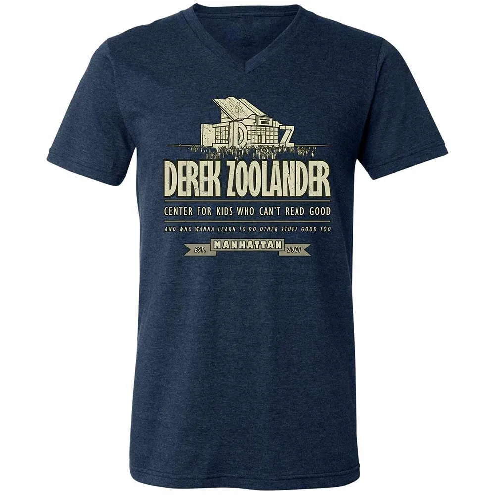 Unisex V-Neck T-Shirt - 453YTGM2 - Heather Navy - 3