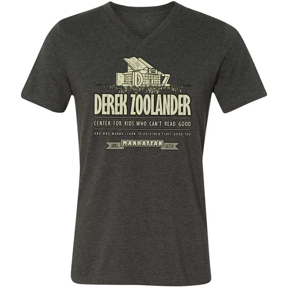 Unisex V-Neck T-Shirt - 453YTGM2 - Dark Grey Heather - 9