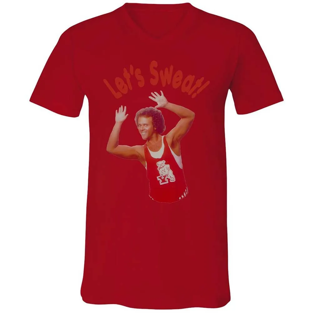Unisex V-Neck T-Shirt - J5V38DGZ - Red - 5