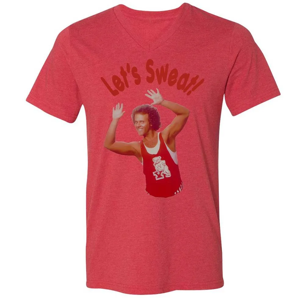Unisex V-Neck T-Shirt - J5V38DGZ - Heather Red - 6