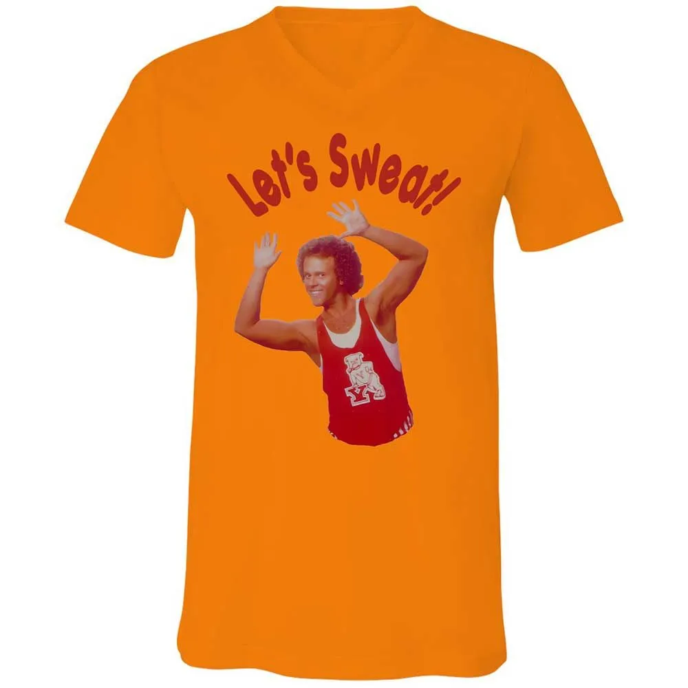 Unisex V-Neck T-Shirt - J5V38DGZ - Orange - 7