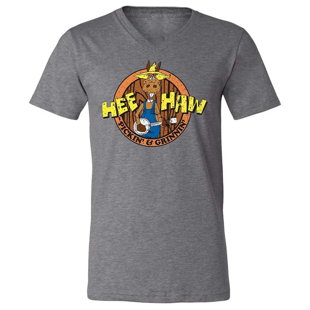 Unisex V-Neck T-Shirt - 3ZBESZ2J - Deep Heather - 14