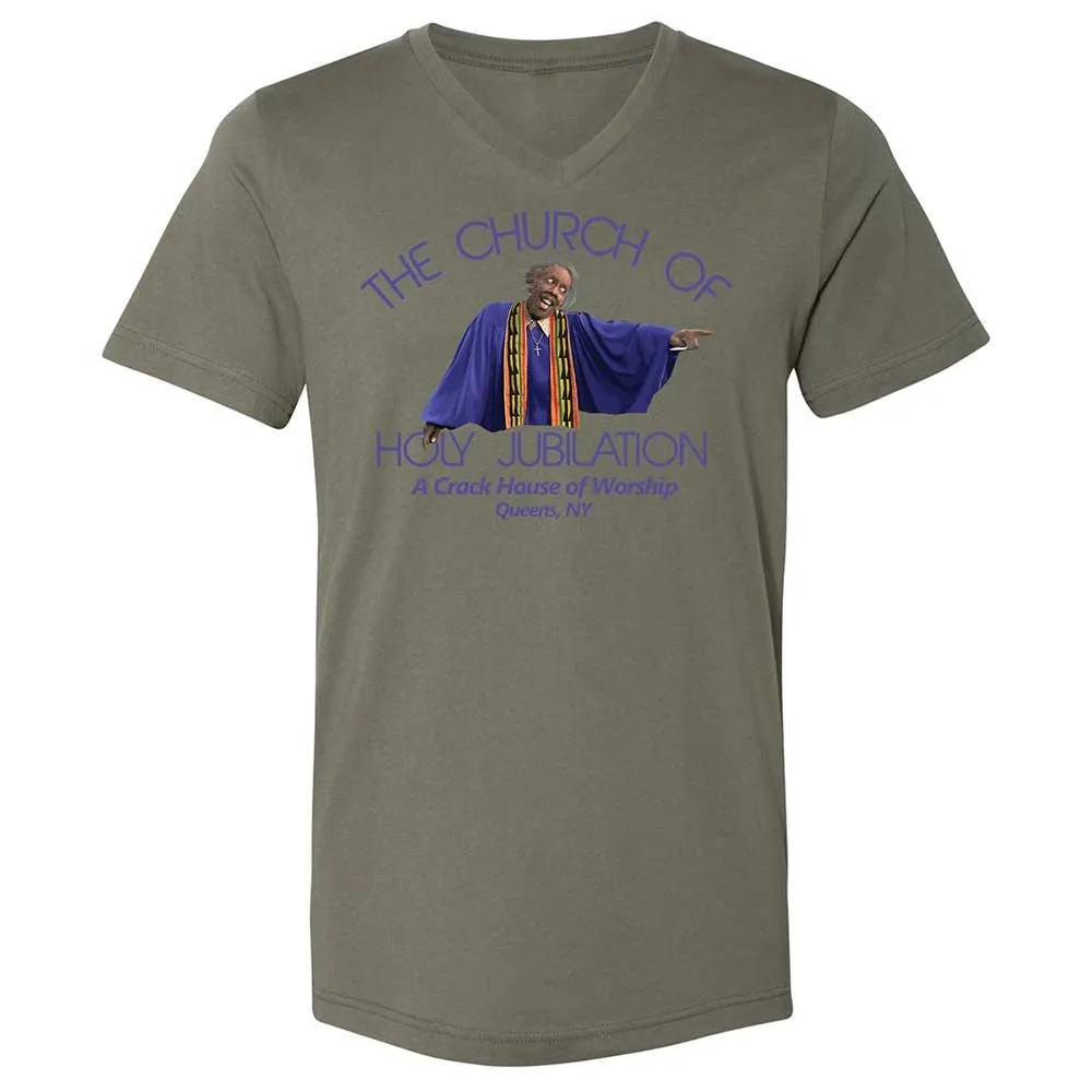 Unisex V-Neck T-Shirt - WQ3DNRZ3 - Military Green - 15