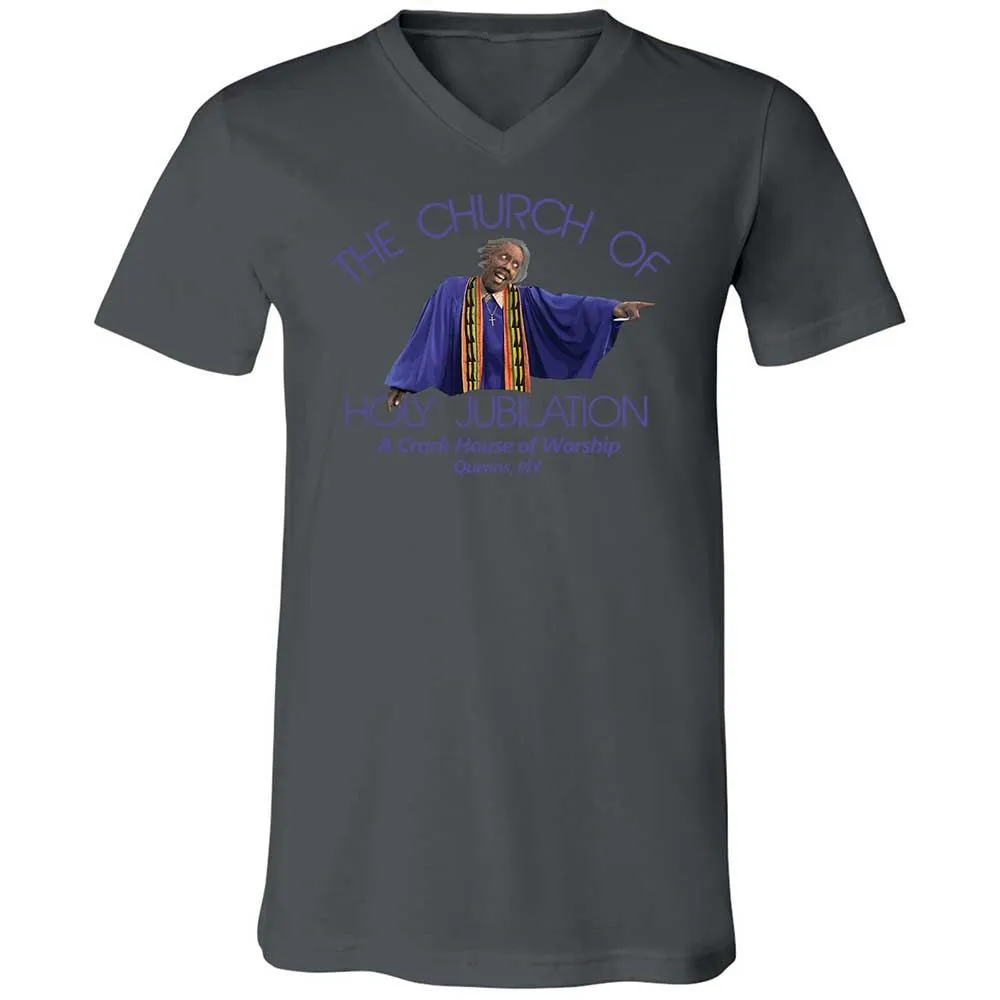 Unisex V-Neck T-Shirt - WQ3DNRZ3 - Asphalt - 16