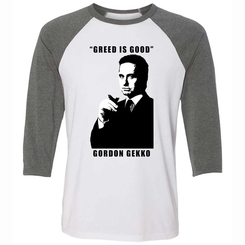 Greed is good - White/Deep Heather - 11