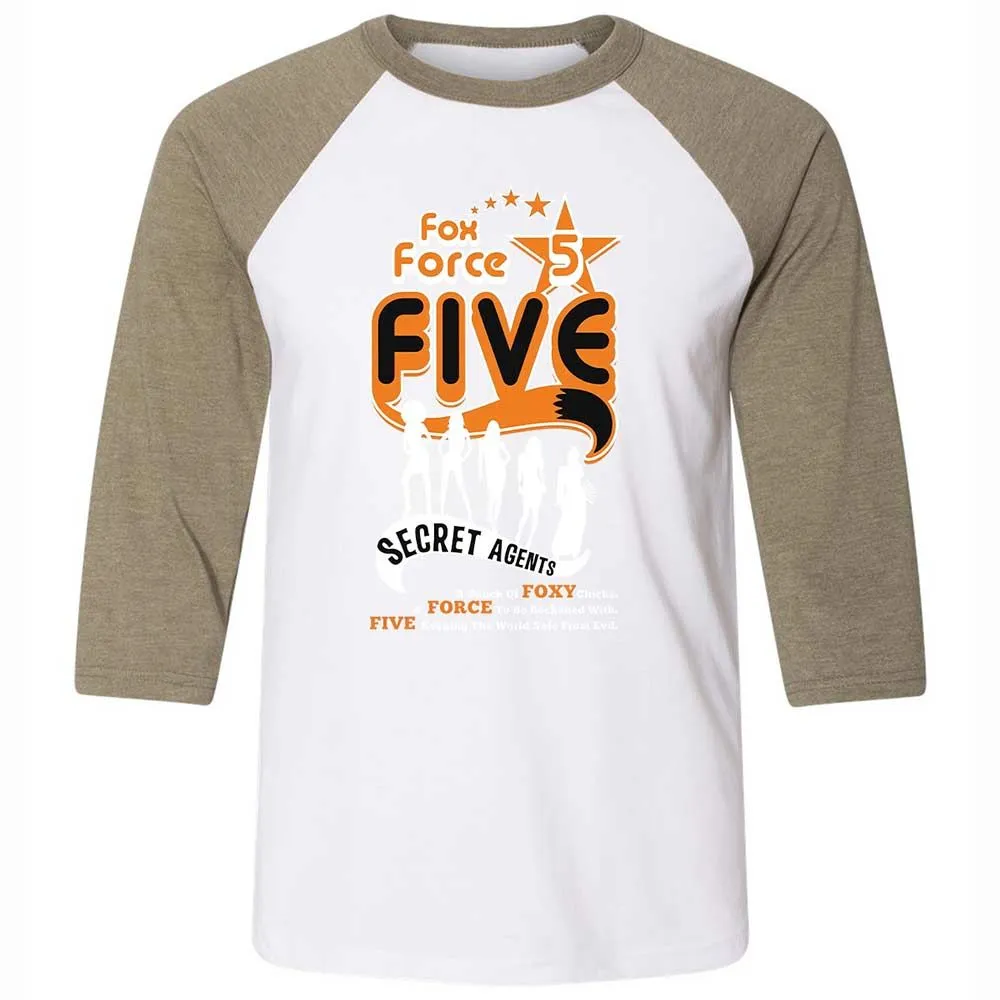 Unisex 3/4 Baseball Tee - 9MWFEVD2 - White/Heather Olive - 4