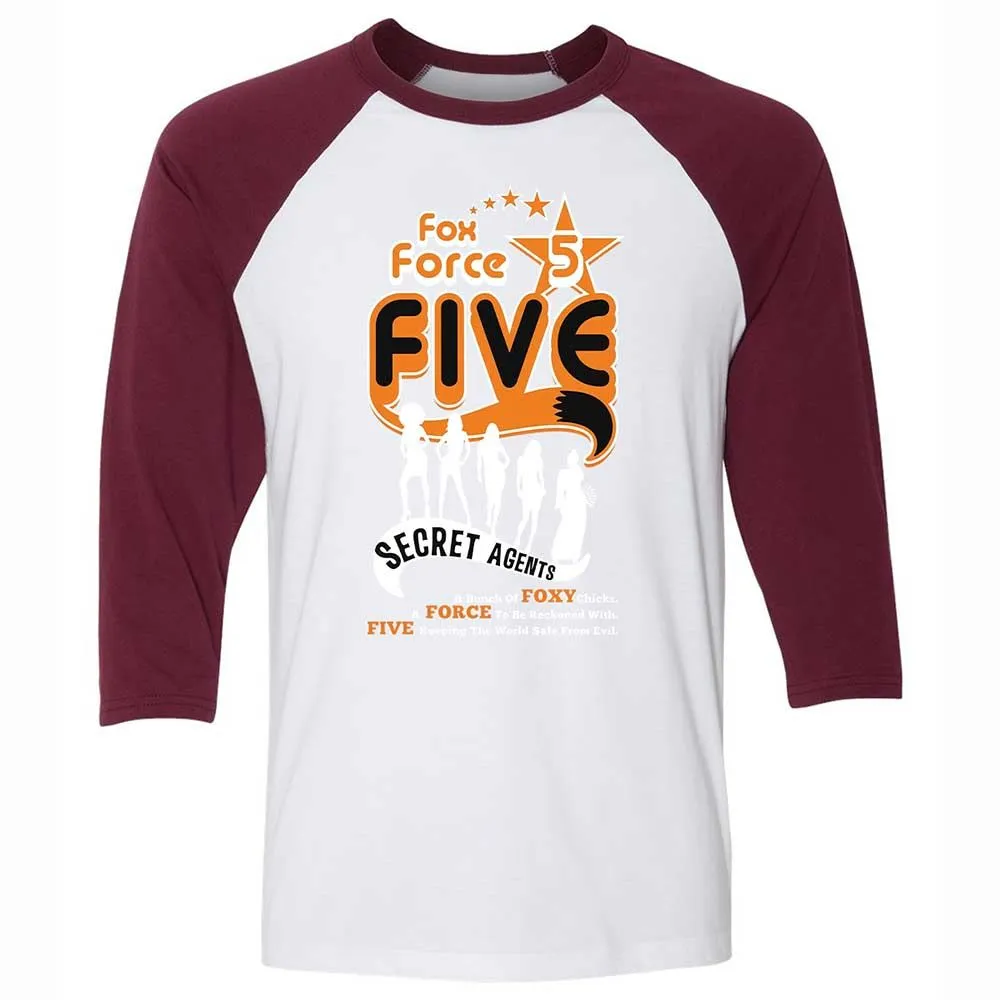 Unisex 3/4 Baseball Tee - 9MWFEVD2 - White/Maroon - 7