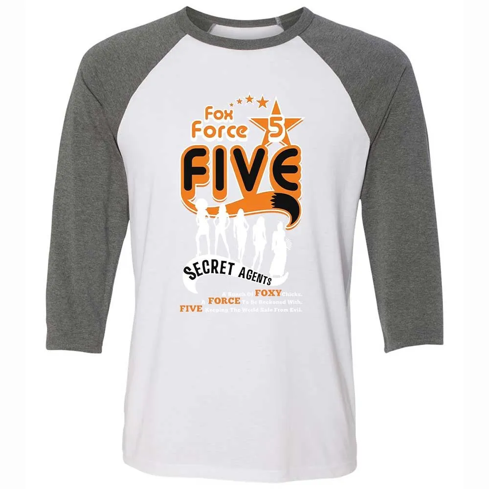 Unisex 3/4 Baseball Tee - 9MWFEVD2 - White/Deep Heather - 11
