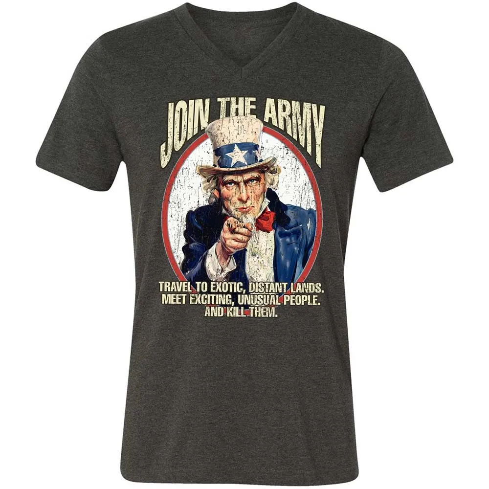 Join The Army - Dark Grey Heather - 9
