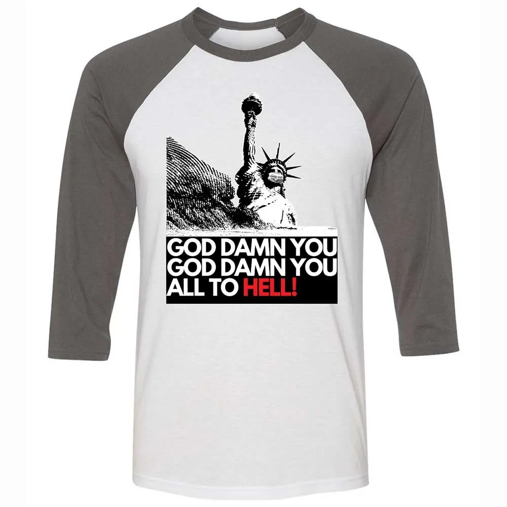 God damn you all to hell! - White/Asphalt - 2