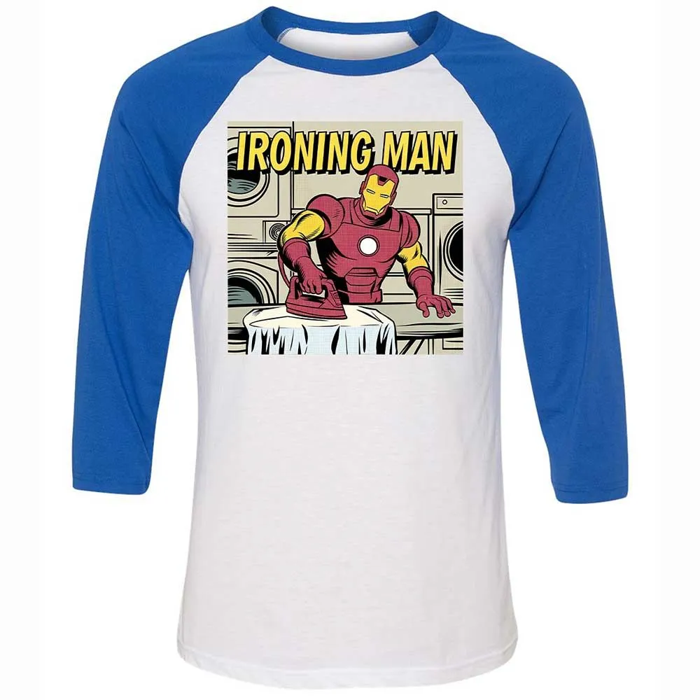 Unisex 3/4 Baseball Tee - ZMKWTRDA - White/True Royal - 10