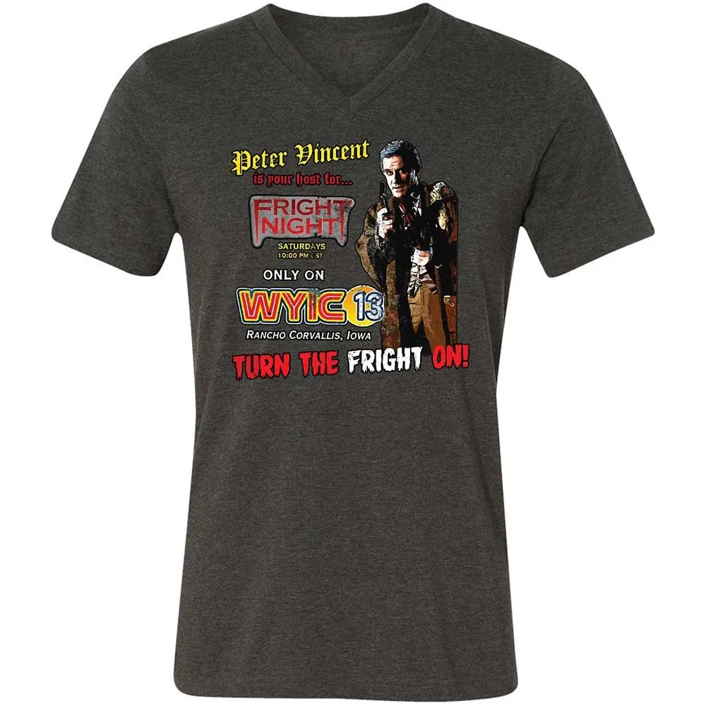Peter Vincent Fright horror night cult - Dark Grey Heather - 9