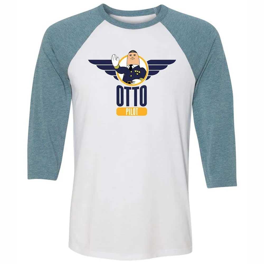 Unisex 3/4 Baseball Tee - NTTMNKKD - White/Denim - 3