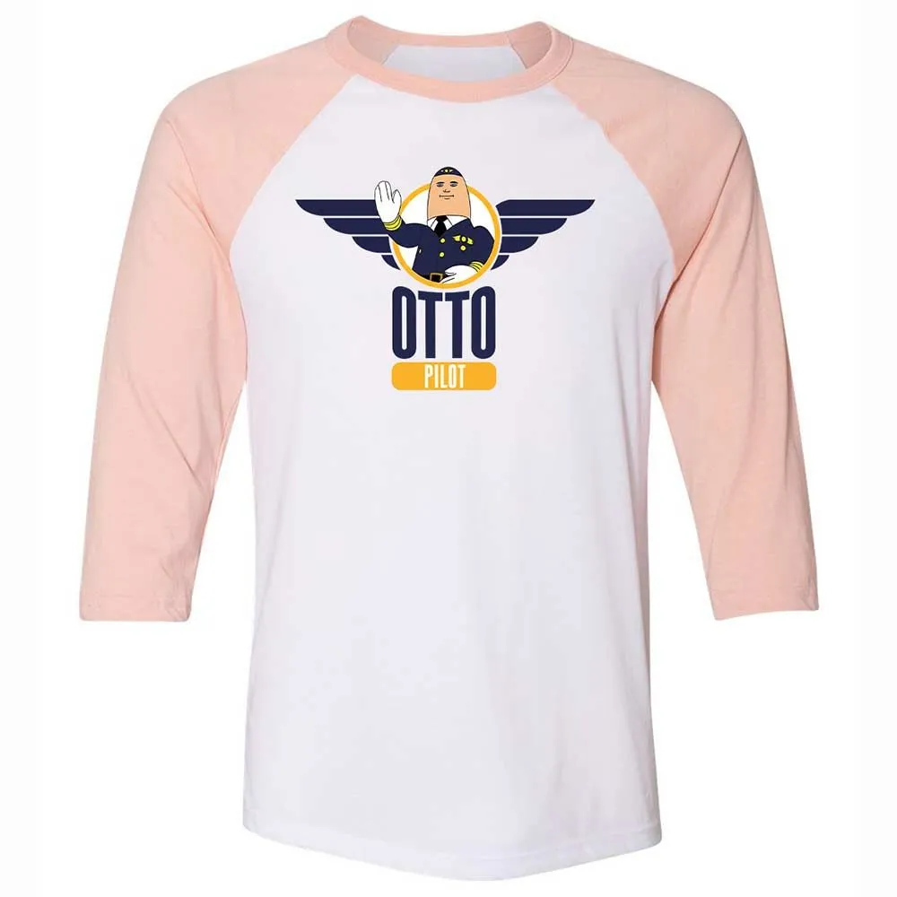 Unisex 3/4 Baseball Tee - NTTMNKKD - White/Heather Peach - 5
