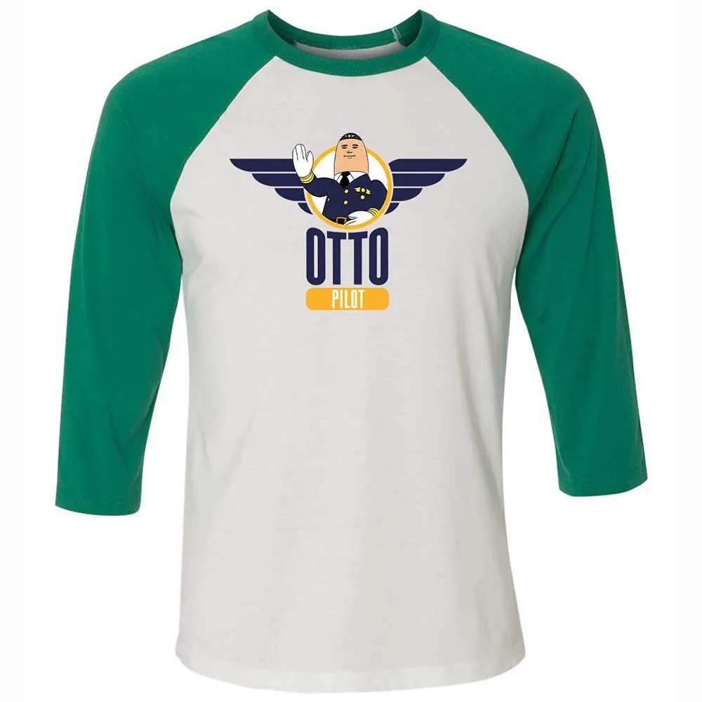 Unisex 3/4 Baseball Tee - NTTMNKKD - White/Kelly - 6