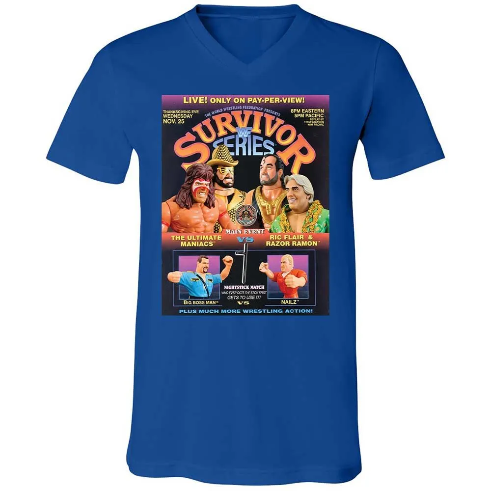 Unisex V-Neck T-Shirt - GNS2FWBD - True Royal - 4