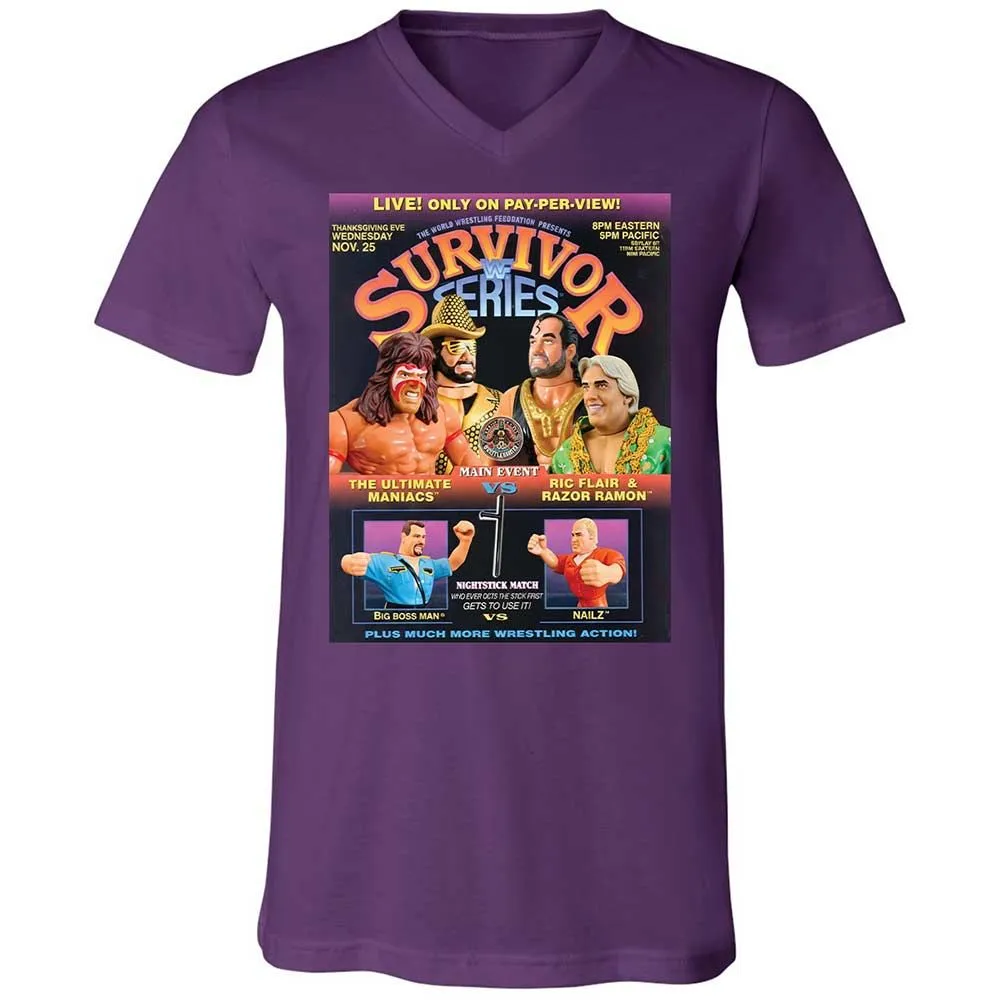 Unisex V-Neck T-Shirt - GNS2FWBD - Team Purple - 10