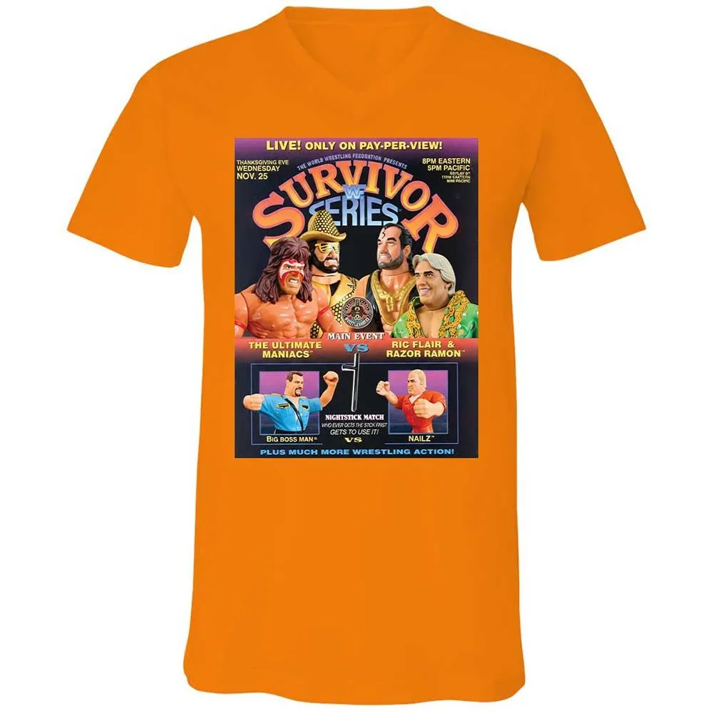 Unisex V-Neck T-Shirt - GNS2FWBD - Orange - 12