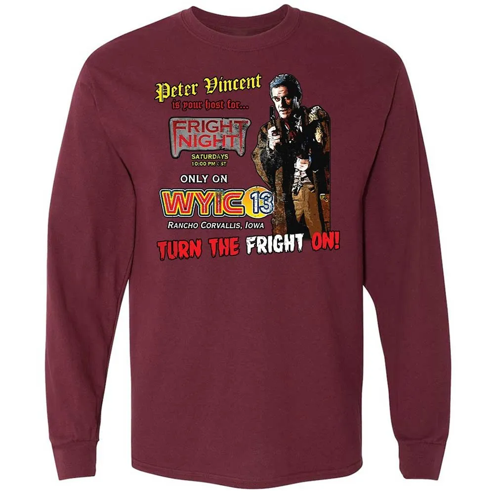 Peter Vincent Fright horror night cult - Maroon - 6