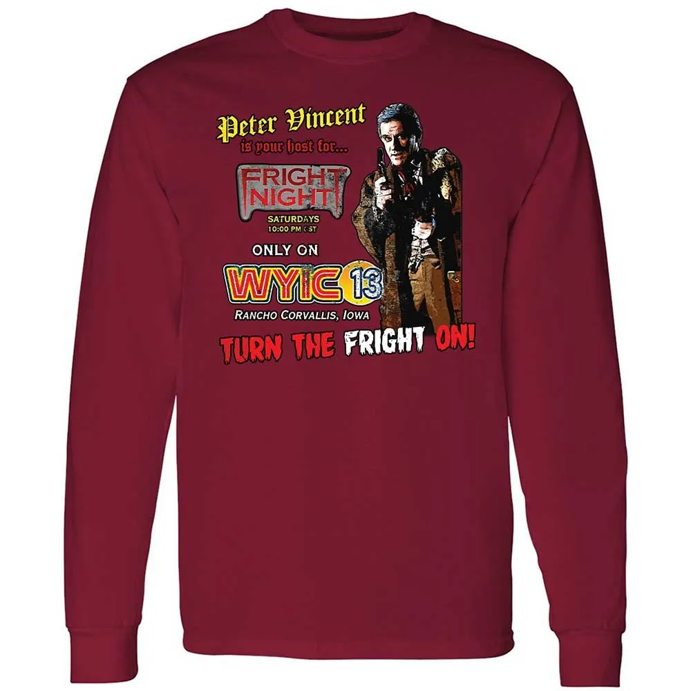 Peter Vincent Fright horror night cult - Cardinal Red - 7