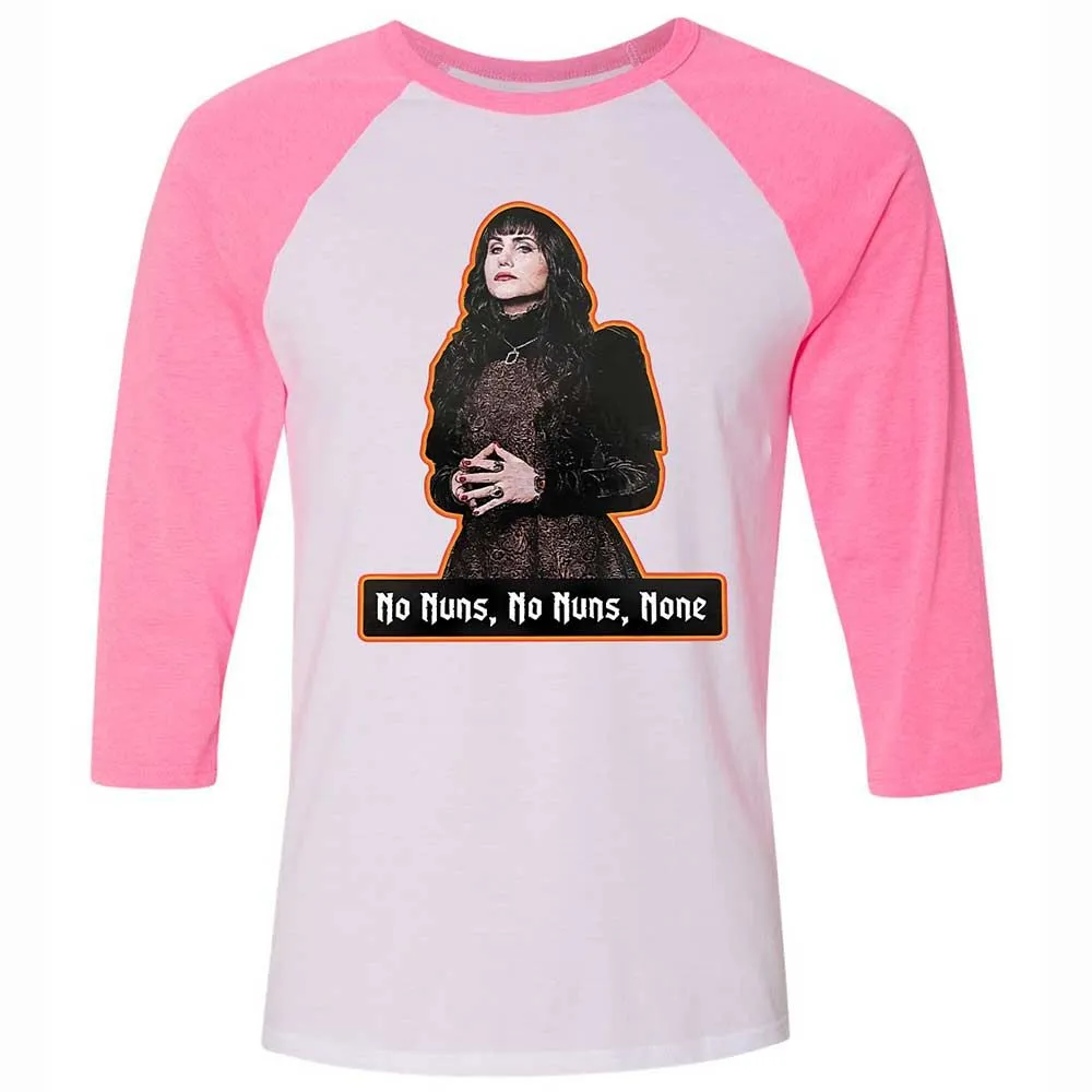 Unisex 3/4 Baseball Tee - N1G16FMV - White/Neon Pink - 12