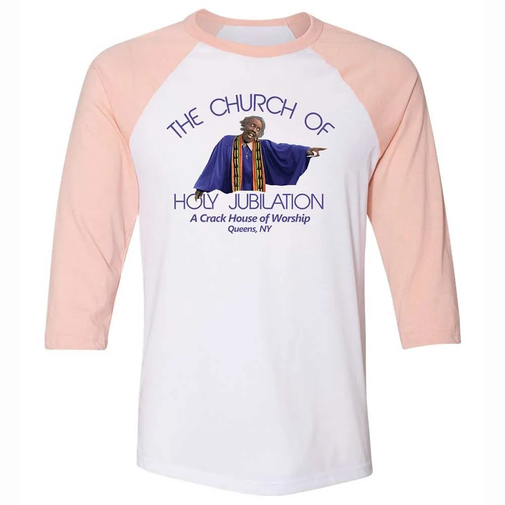 Unisex 3/4 Baseball Tee - ZELRVLAJ - White/Heather Peach - 5