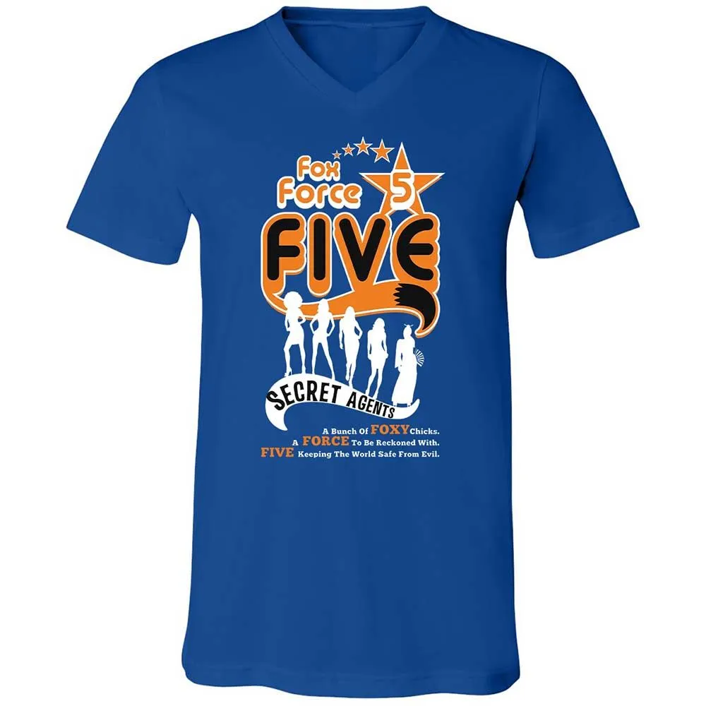 Unisex V-Neck T-Shirt - 9YKE8C3D - True Royal - 4
