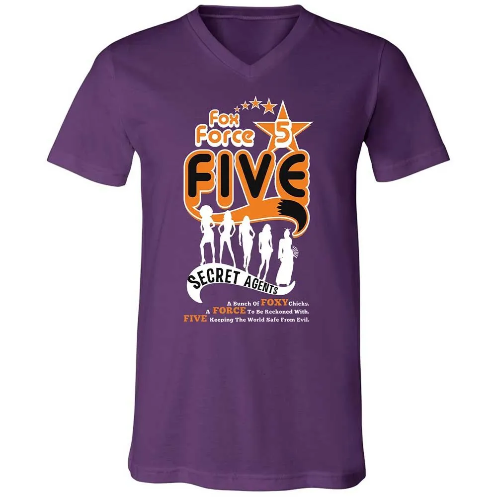 Unisex V-Neck T-Shirt - 9YKE8C3D - Team Purple - 10