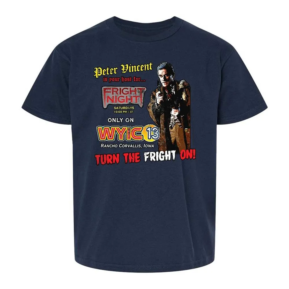 Peter Vincent Fright horror night cult - Navy - 2
