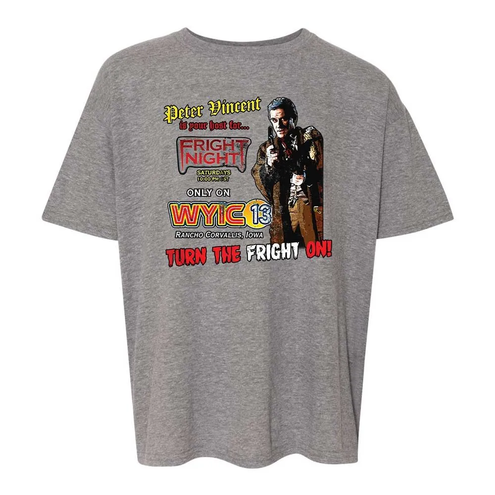 Peter Vincent Fright horror night cult - Graphite Heather - 12
