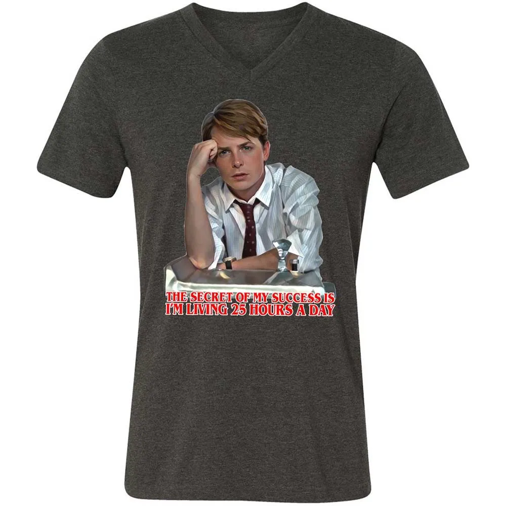 Unisex V-Neck T-Shirt - 99Q39PWJ - Dark Grey Heather - 8