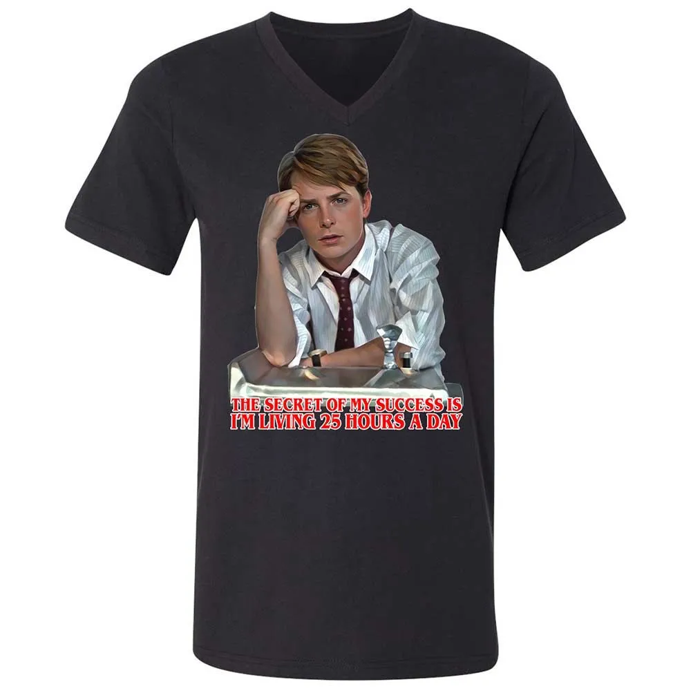Unisex V-Neck T-Shirt - 99Q39PWJ - Black - 11