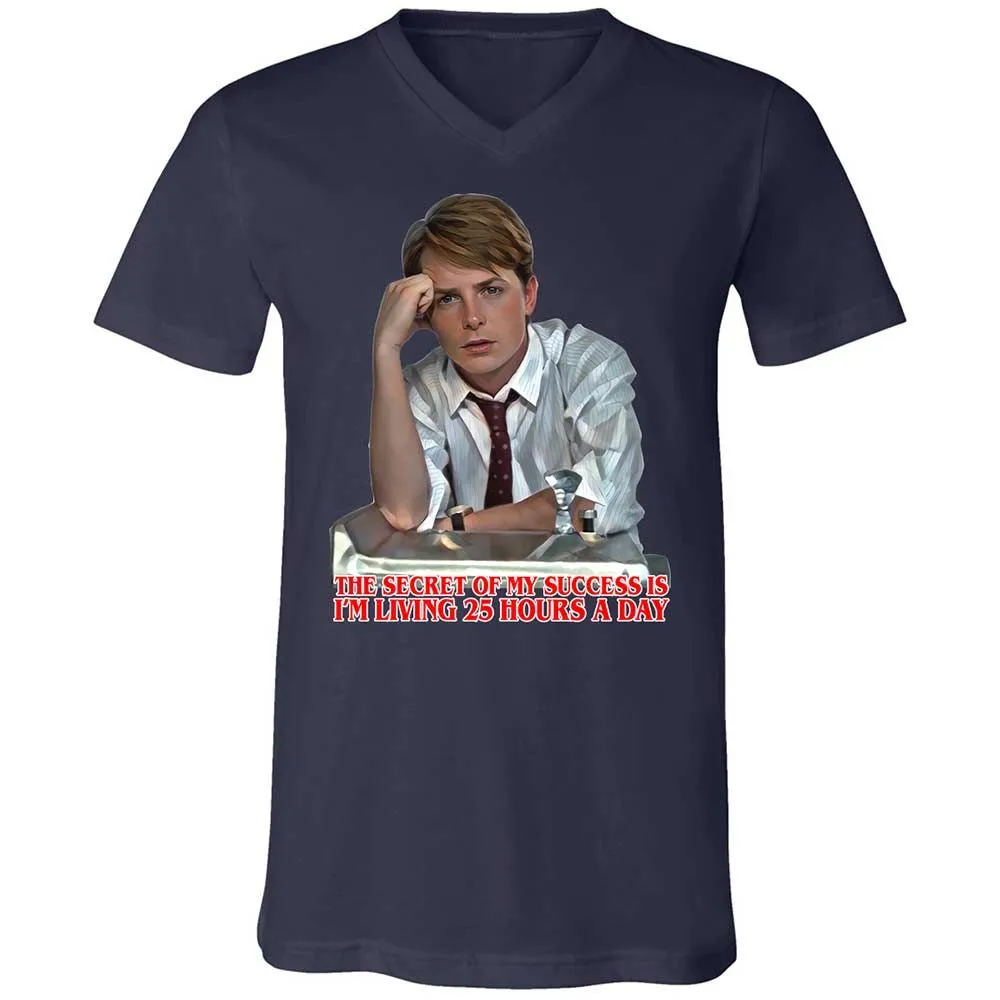 Unisex V-Neck T-Shirt - 99Q39PWJ - Navy - 12