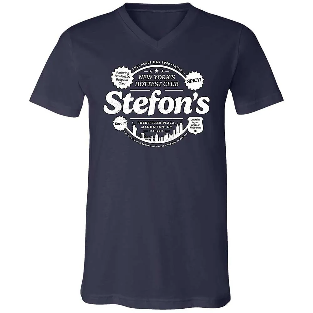 Unisex V-Neck T-Shirt - 38ZFR9DT - Navy - 2
