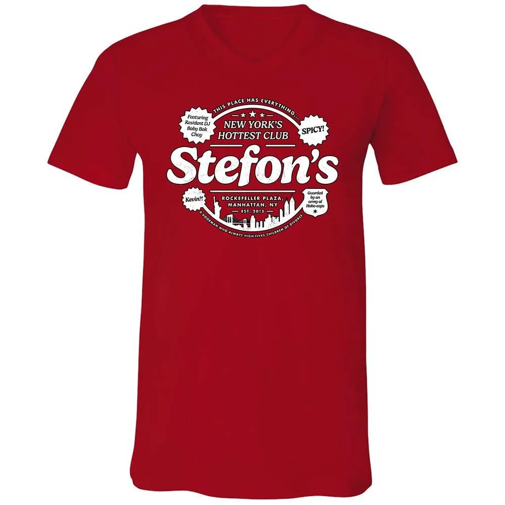 Unisex V-Neck T-Shirt - 38ZFR9DT - Red - 6