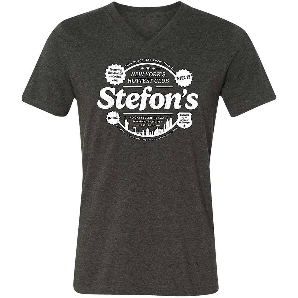 Unisex V-Neck T-Shirt - 38ZFR9DT - Dark Grey Heather - 9