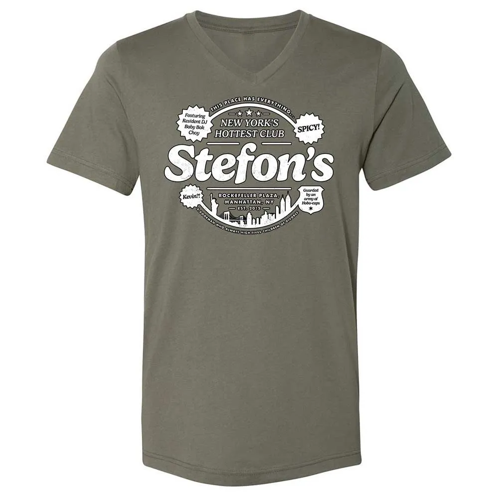 Unisex V-Neck T-Shirt - 38ZFR9DT - Military Green - 11